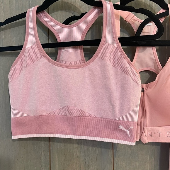 PINK  Sports bra - Tank Under Amour, Puma , Can’t stop won’t stop - Picture 6 of 12